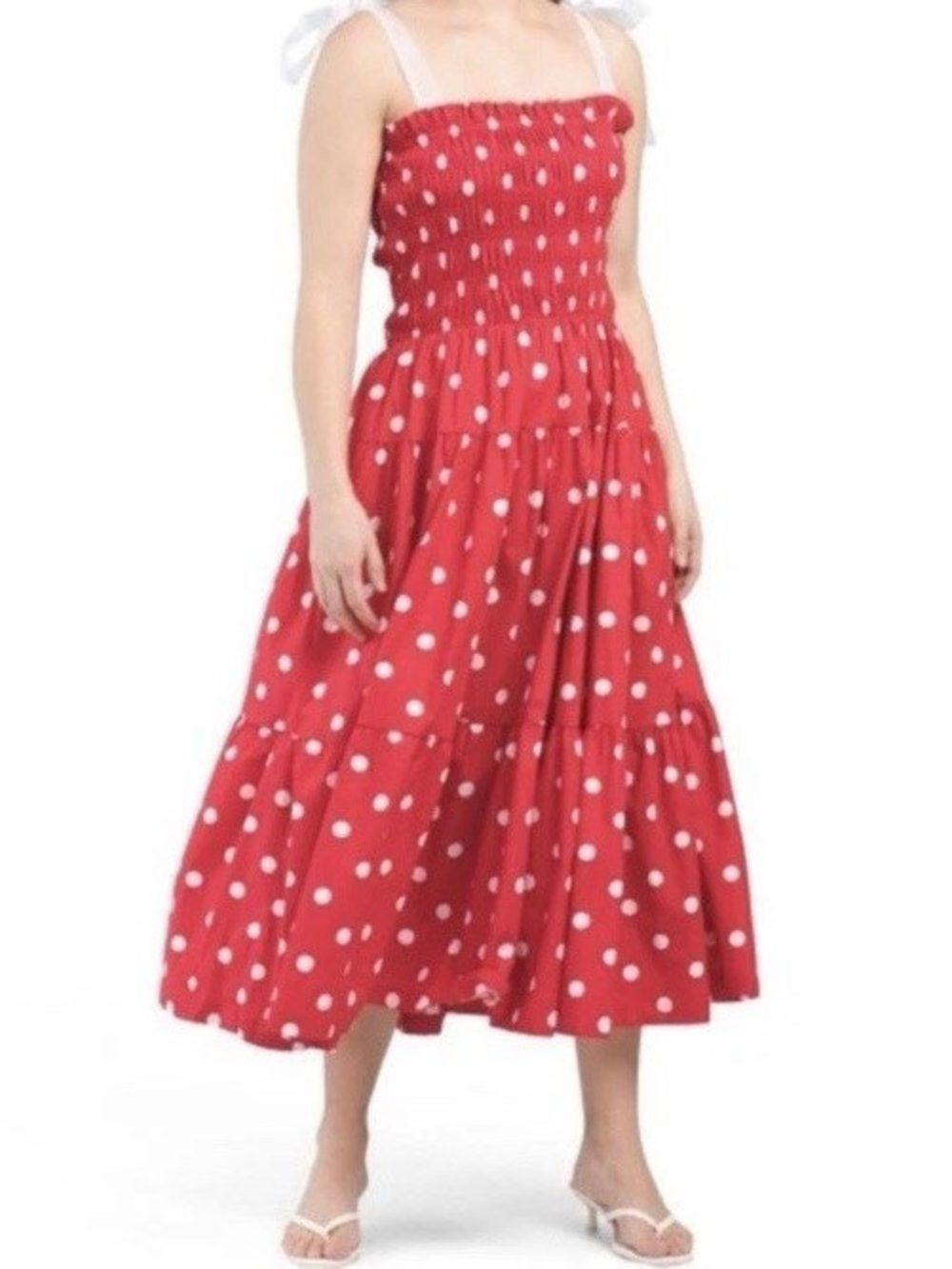 En Saison Red Polka Dot Dress